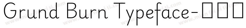 Grund Burn Typeface字体转换